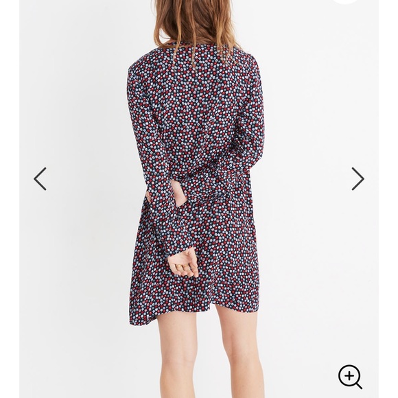 Madewell button-front mini dress in petite blooms - Picture 2 of 9